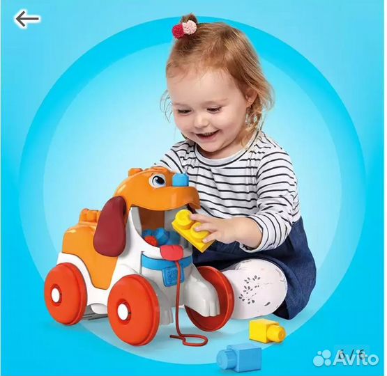 Конструктор-каталка Любимый щенок Mega Bloks