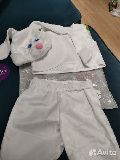 Новогодний костюм зайчик 110