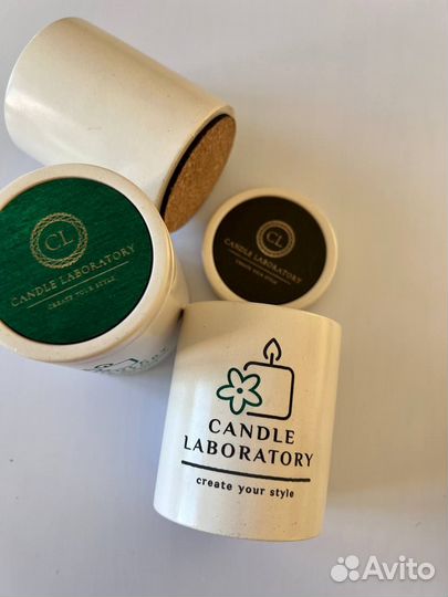 Гипсовые стаканы для свечей с гравировкой