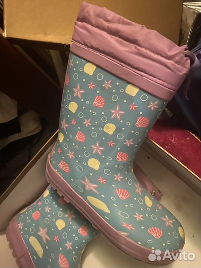 Детские резиновые сапоги