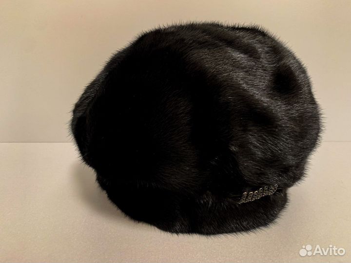 Норковая женская шапка (берет)