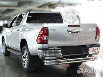 Защита заднего бампера d-53+53 Toyota Hilux