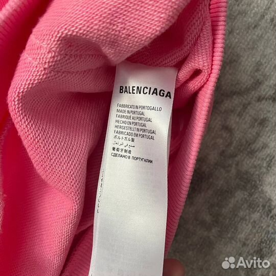 Зип худи Balenciaga Розовая Большой Оверсайз