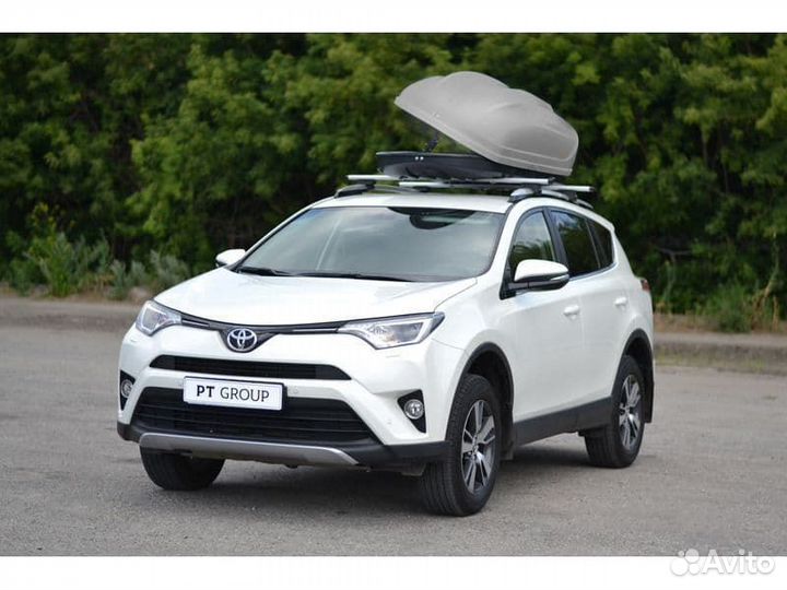 Автобокс на крышу автомобиля Turino Medium серый