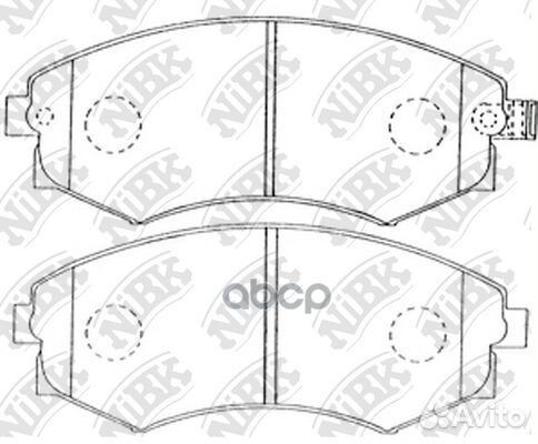 Колодки тормозные дисковые перед PN2245 NiBK