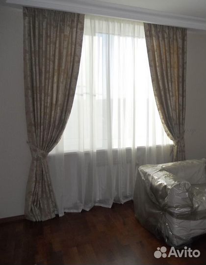 Комплект штор с тюлем