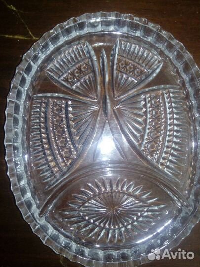 Хрустальная менажница