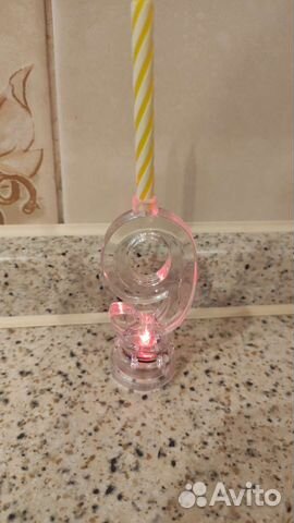 Свеча на день рождения 9 лет подсвечник цифра 9