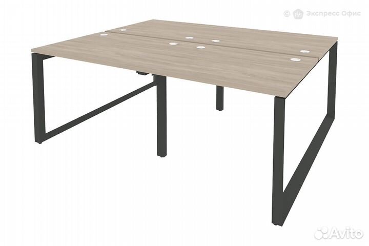 Стол-бенч двойной на О-образном м/к Onix O.MO-D.RS