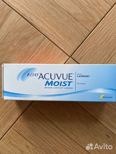 Линзы контактные acuvue moist 1-day