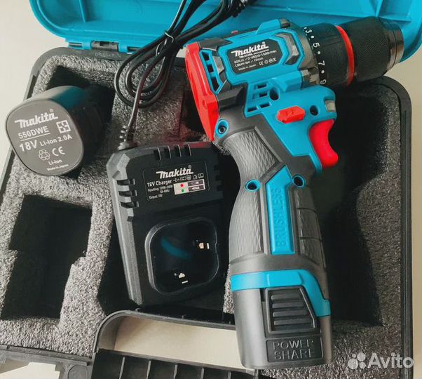 Шуруповерт makita 18V бесщеточный