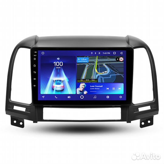 Магнитола Хендай Санта Фе 2 2006-2012 Андроид