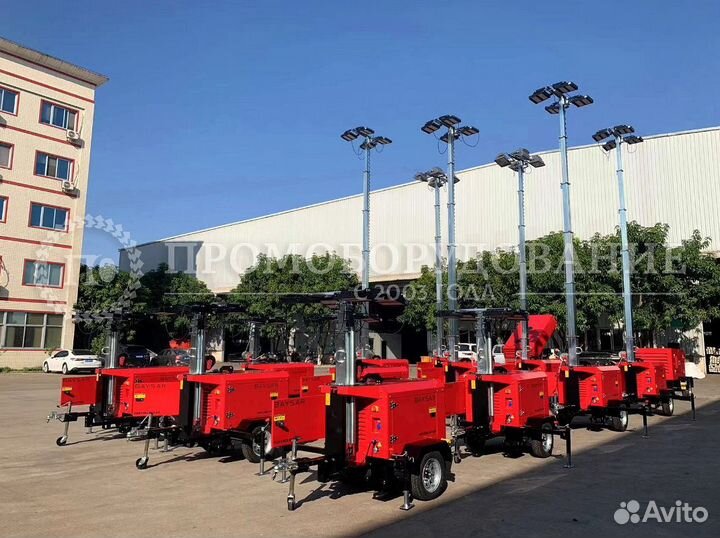 Мобильная вышка освещения