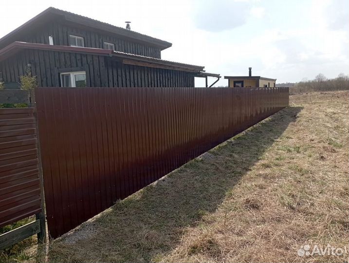 Забор из профнастила