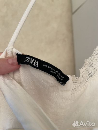 Льняной комбинезон Zara