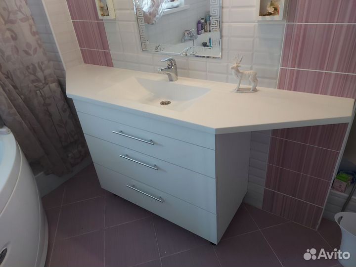 Столешница с раковиной тумба под мойку в ванну