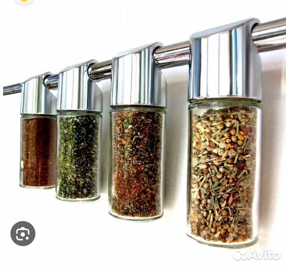 Баночки для специй на рейлинг