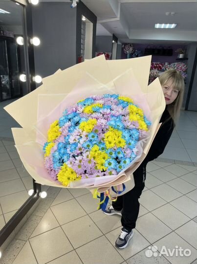 Букеты гиганты, цветы, букет из хризантем