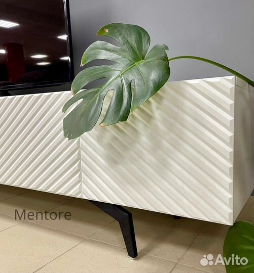 Тумба тв Bravo в белом цвете (конструктор)