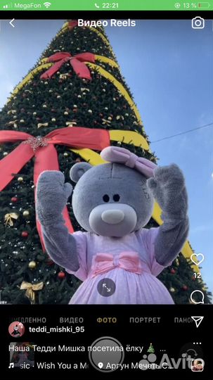 Аниматор мишка тедди, шары, прокат костюмов