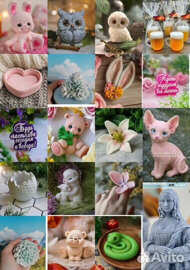 Силиконовые формы для мыла Сапонелли