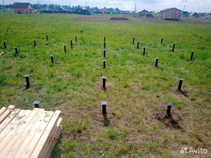 Монтаж винтовых свай