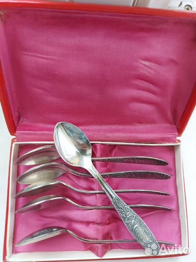 Мельхиор Ложки Чайные. зиш Кольчугино Прибалтика