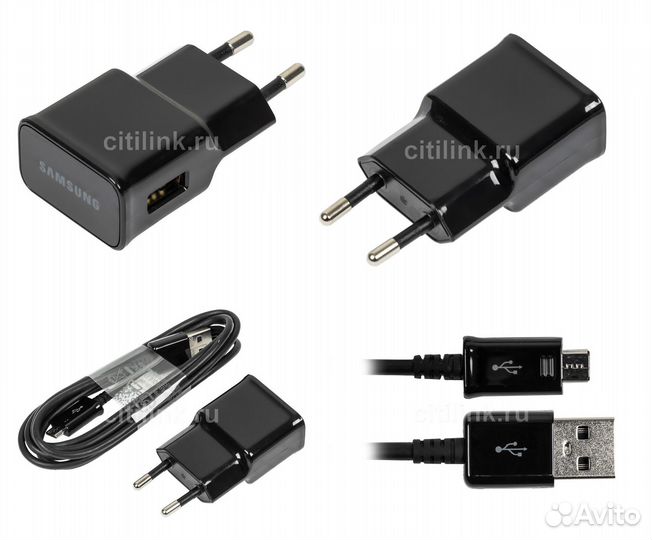 Сетевое зарядное устройство Samsung с наушниками