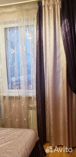 Шторы комплект в покрывалом