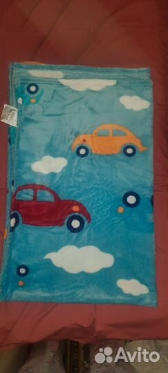 Плед детский новый плюшевый