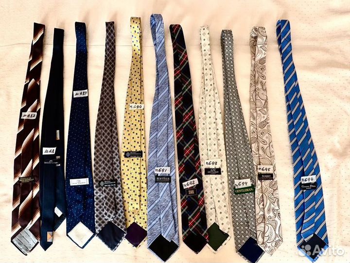 Галстук бабочка, галстуки классические 100 шелк