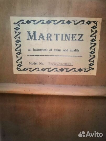 Гитара Martinez электро-акустическая