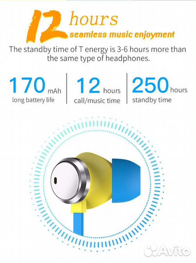Беспроводные наушники Bluedio T Energy 2nd