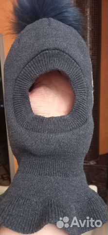 Шапка шлем зимняя для мальчика 3-4года