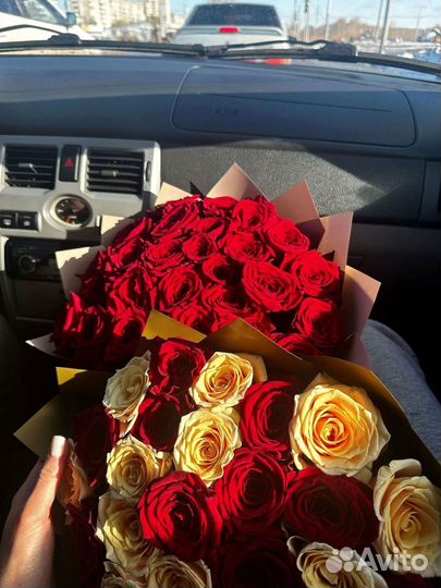 Розы красные эквадор