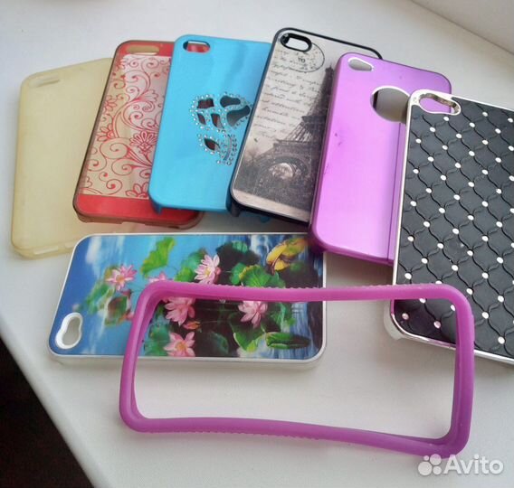 Накладки на iPhone 4,5 и мягкие чехлы