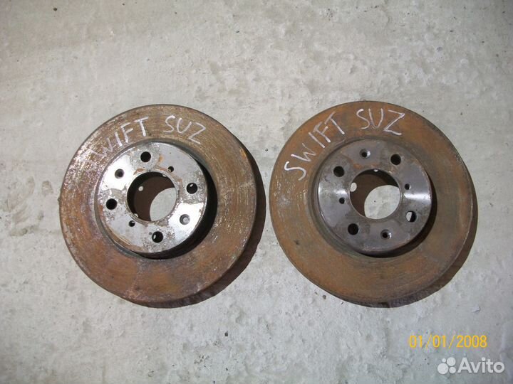 Пара передних тормозных дисков Suzuki Swift