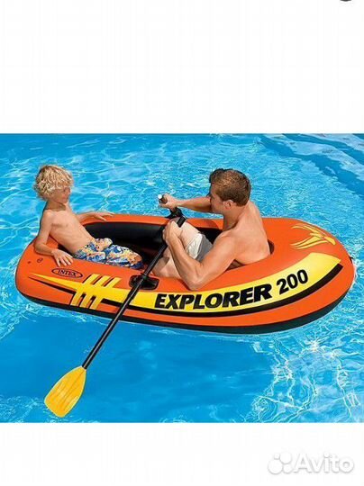 Надувная лодка Intex explorer 200