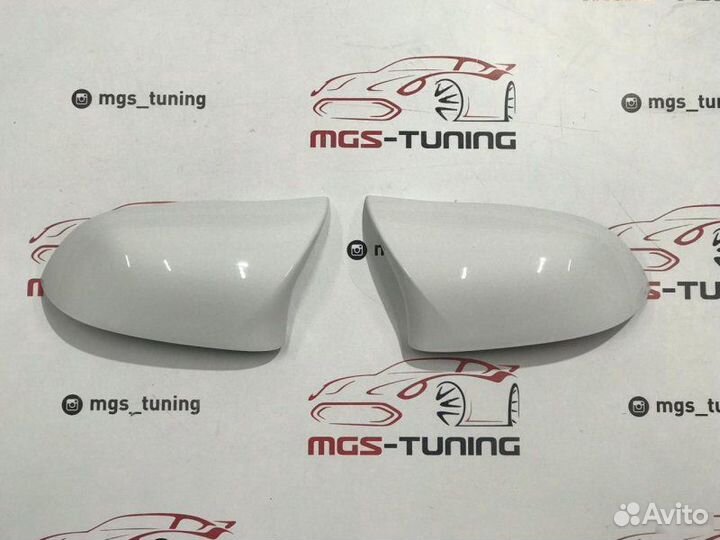 Накладки на зеркала (крышки) Х6 М BMW F16 белые