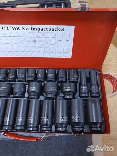 Набор ударных головок 35 pcs 1/2