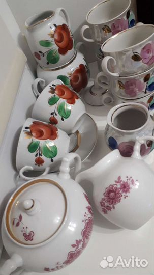 Предметы фарфор. сервизов