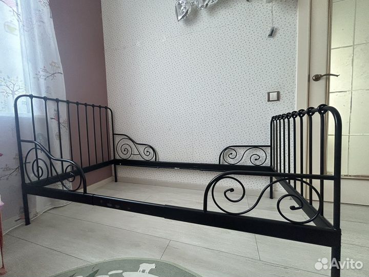 Кровать икеа детская миннен