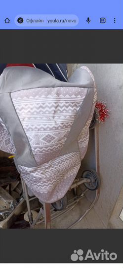 Детские санки коляска с колесами