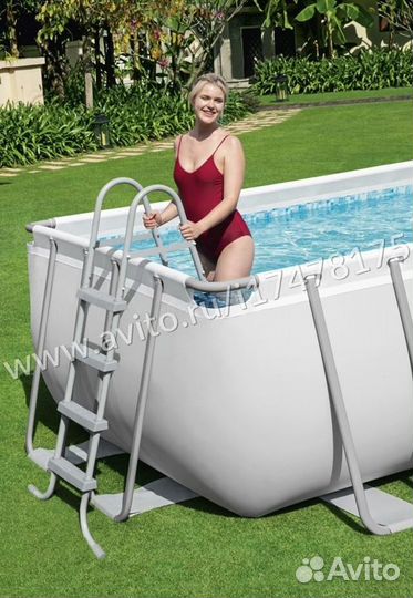 Каркасный бассейн в упаковке