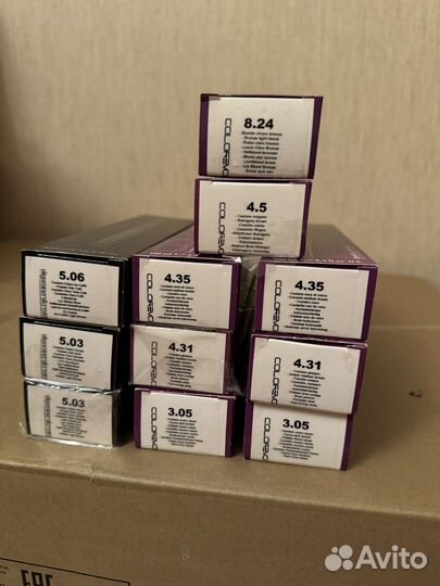 Коробка с краской 11шт