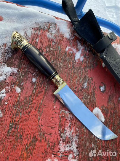 Нож узбекский кухонный Пчак кованый 95х18