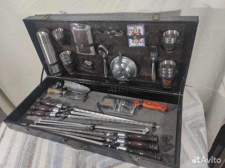 Шашлычные наборы в кейсе (подарочные)