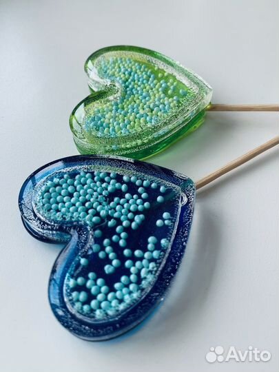 Леденцы погремушки из изомальта