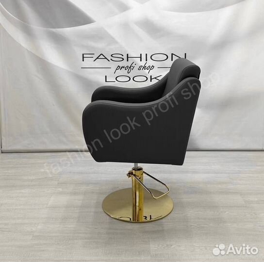 Парикмахерское кресло мд-24 на золотом основании