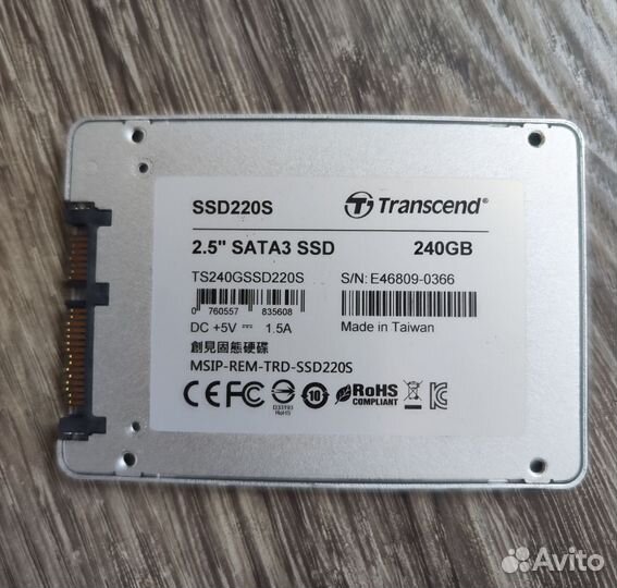 Ssd transcend 240гб сата 3